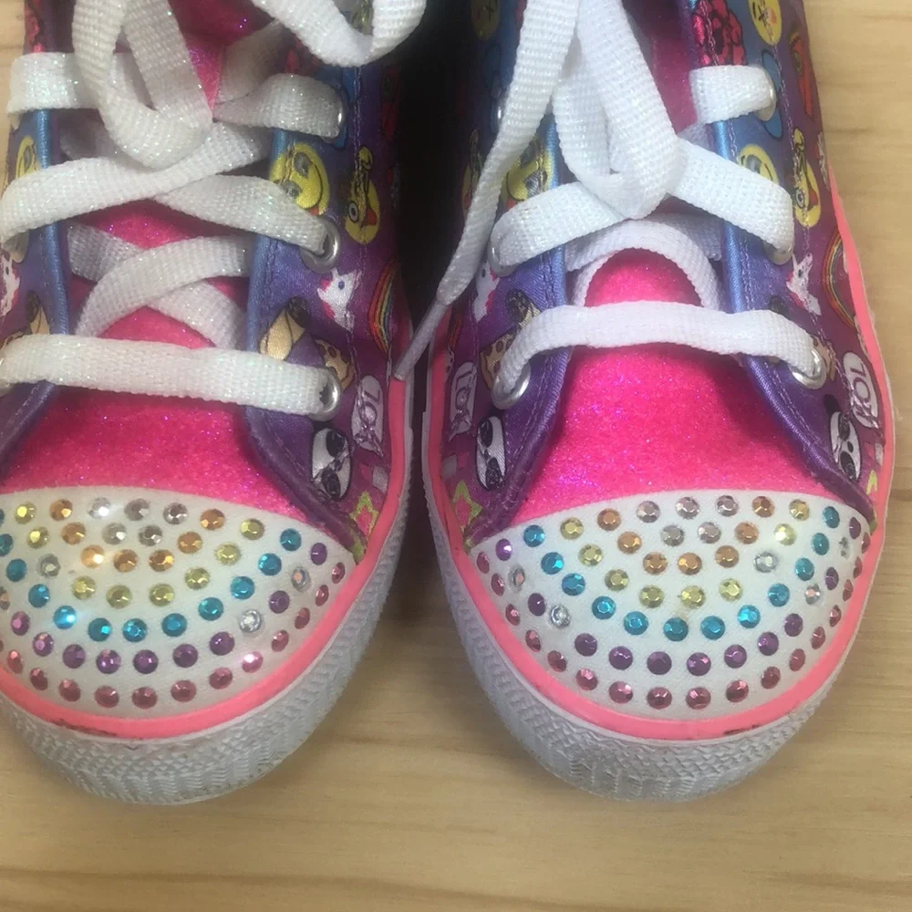 Skechers Twinkle Toes‎ Light Up Hi Top Sneakers